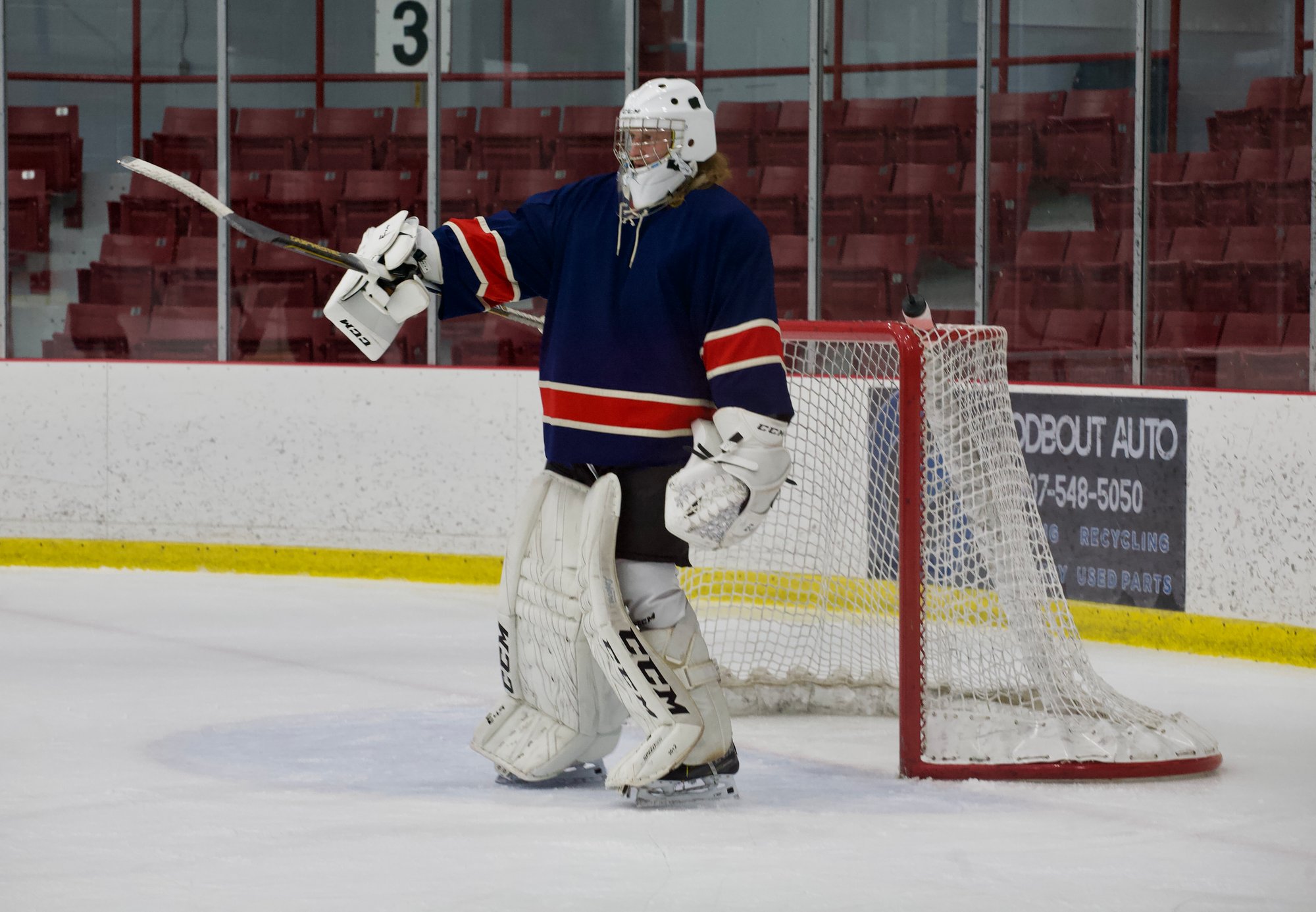 Nich Goalie Pointing Nich Goalie Pointing